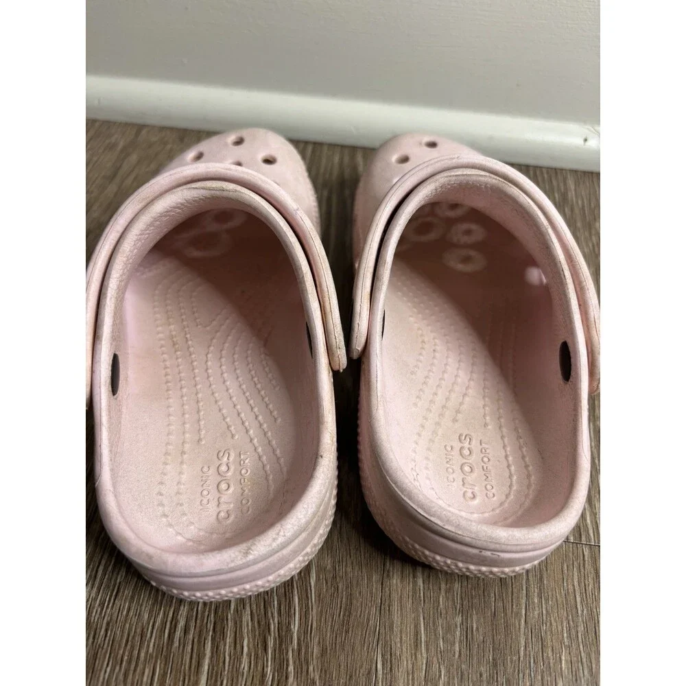 Crocs Pink Classic Clog Slip-On Shoes Unisex Baby & Toddler Size C 10 Pre-Owned
